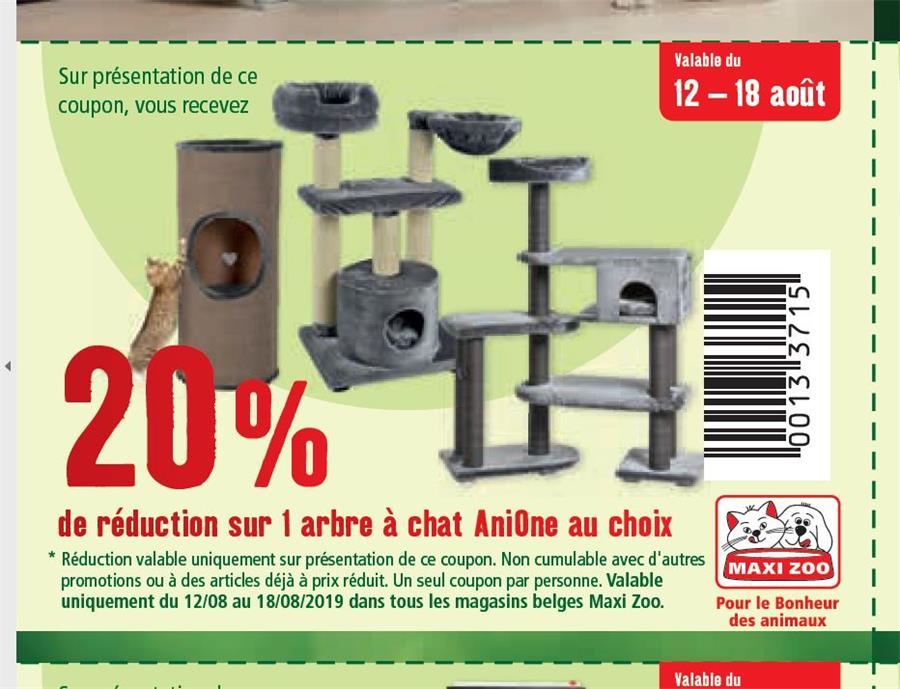 Coupon à imprimer Maxi Zoo
