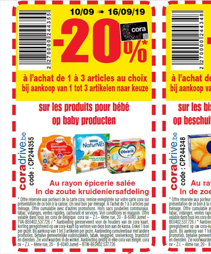 Coupon à imprimer Cora